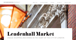 Desktop Screenshot of leadenhallmarket.co.uk