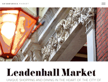 Tablet Screenshot of leadenhallmarket.co.uk
